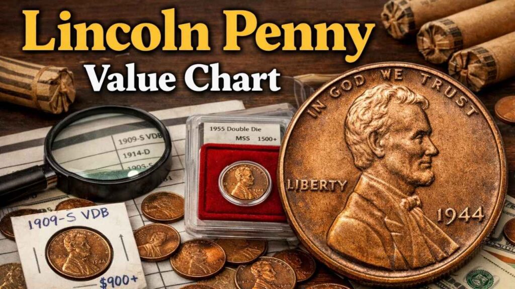 Lincoln Penny Value Chart 2026: Year and Mint Guide for Rare Coin Collectors
