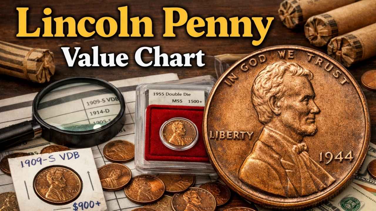 Lincoln Penny Value Chart 2026: Year and Mint Guide for Rare Coin Collectors